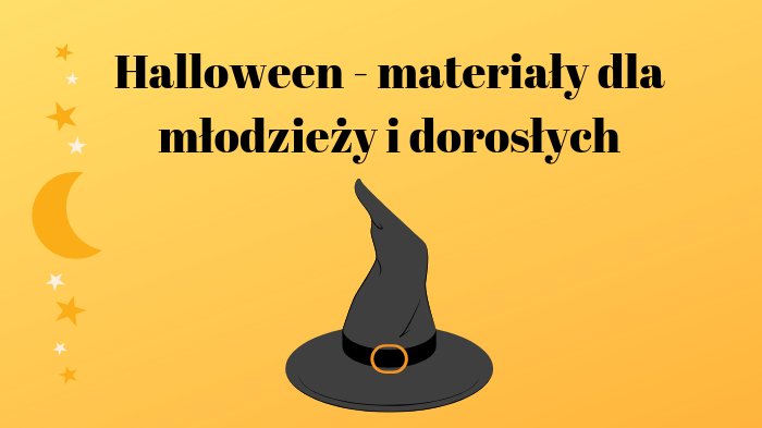 Halloween – materiały dla młodzieży i dorosłych.