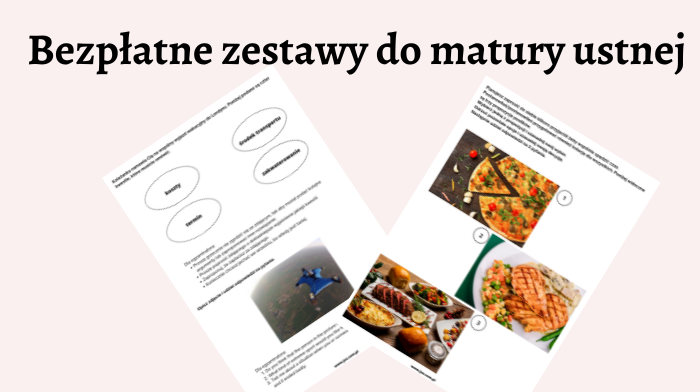 Bezpłatne zestawy do matury ustnej