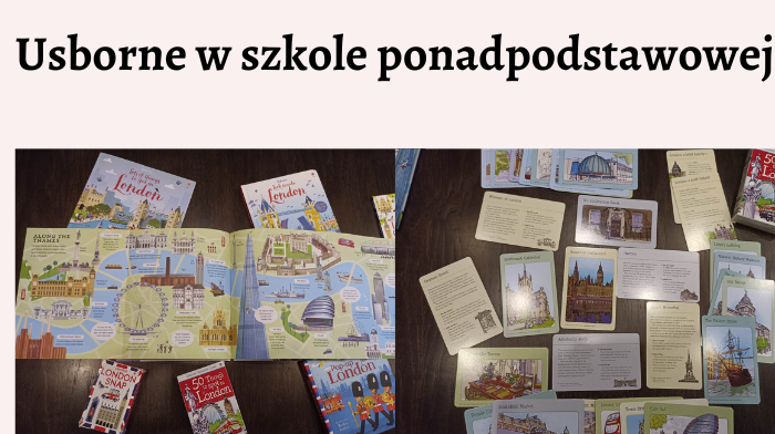 Usborne w szkole ponadpodstawowej