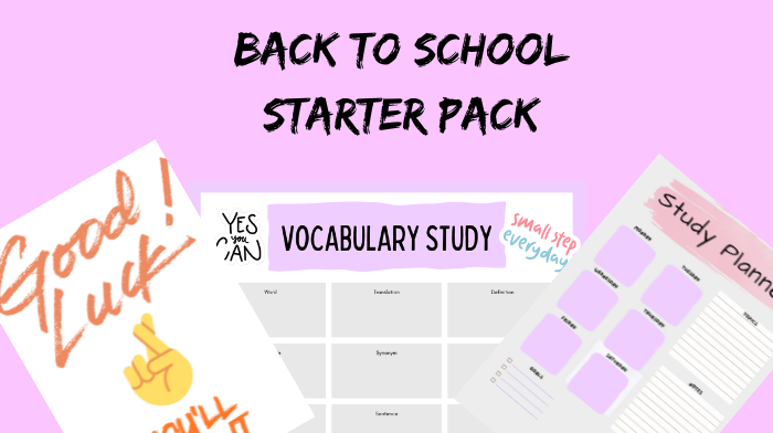 Back to school starter pack – angielski